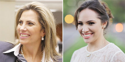 Cida Borghetti e Maria Victória Borghetti Barros