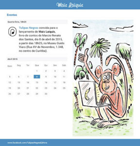 Convite para o lançamento do livro