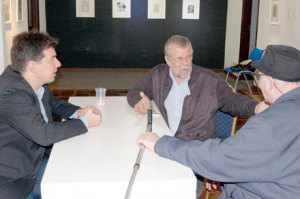 Márcio Renato dos Santos, com Walter Werner Schmidt e Aroldo Murá G.Haygert.