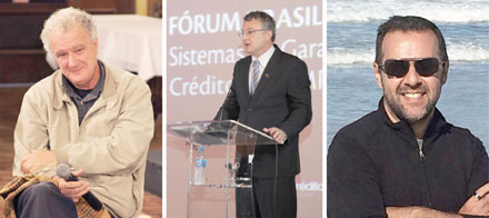 Eloi Zanetti, Vitor Roberto Tioqueta e Leandro Donatti