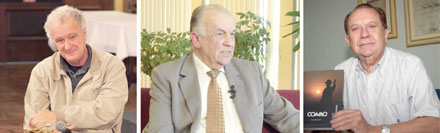 Eloi Zanetti: articulista; Waldemiro Gremski, reitor; Aroldo Galassini, cooperativismo