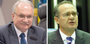 Edson Fachin e Renan Calheiros