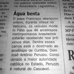 A ‘notícia’ impressa...