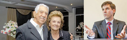 Comandante Aristogiton França e esposa Nira “Francalacci” e advogado Juliano Tetto.