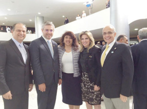 Cida Borghetti com secretários.