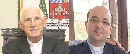 Arcebispo Dom Moacir Vitti e padre Fabiano Pinto