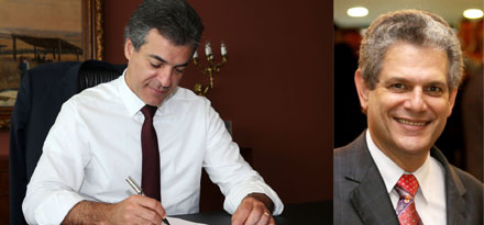 Beto Richa e o secretário Sílvio Barros