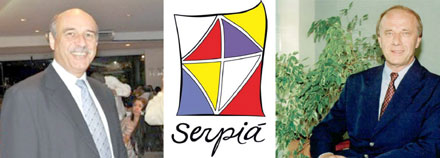 Luiz Fernando de Queiroz, logomarca da “Ser Piá” e Hélio Cadore