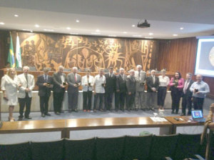 Grupo de homenageados.