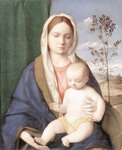 Madonna e a Criança, pintura de Giovanni Bellini