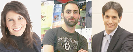 Grasiela Tesser, Zeh Henrique Rodrigues e Alberto Serrentino