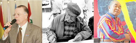 Eduardo Lopes Guimarães, Poty Lazzarotto e Manabu Mabe