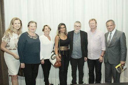 Claudine Rebello, Dulce Mar de Conto, Rose Marie Elizabeth Sabota, Alda Cristina Oliveira de Conto, Lira Neto, Juarez Luiz de Conto e Luiz Carlos França Rocha