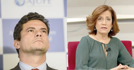 Sérgio Moro e Miriam Leitão