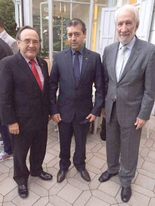 O presidente do Sistema Fecomércio Sesc Senac Bahia, Carlos Andrade; o Ministro do Trabalho, Ronaldo Nogueira; e o presidente do Sistema Fecomércio Sesc Senac Paraná e vice-presidente administrativo da CNC, Darci Piana