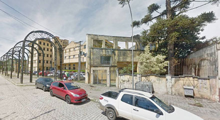 Antiga fábrica da Brahma em Curitiba ocupada parcialmente, hoje, pela Fundação Cultural de Curitiba