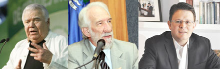 Jaime Lerner, Darci Piana e Raul Anselmi