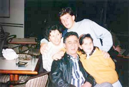 Luiz Carlos Martins: com a família (nos anos 1990)