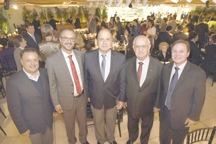 Leonardo Petrelli, Robson Evangelista, Jayme Canet, José Buridan Pereira e Antônio Carlos Perussolo