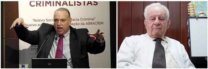 Professores Jacinto Coutinho e Acir Rachid (in memoriam)
