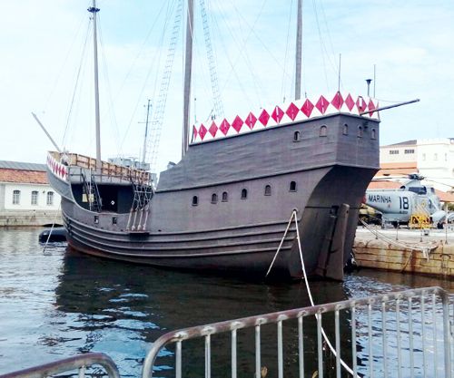 A Nau Capitânea hoje, no Museu da Marinha, Rio de Janeiro