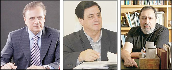 José Pio Martins, Judas Tadeu Grassi Mendes e Fábio Campana.