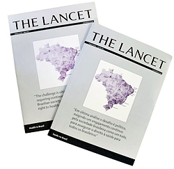 Exemplar da revista “Lancet”