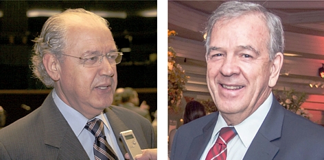 Carlos Marassi e Luiz Carlos Hauly: companheiros de basquetebol sênior.