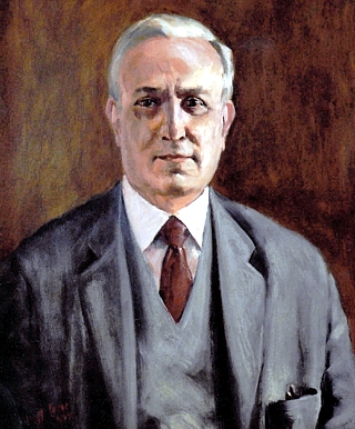 Adolpho de Oliveira Franco: entre os notáveis paranaenses (óleo sobre duratex, do artista plástico Castellane, Salão dos Governadores - Palácio Iguaçu).