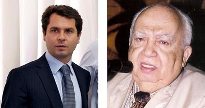 Alexandre Cury e Aníbal Cury: de avô para neto