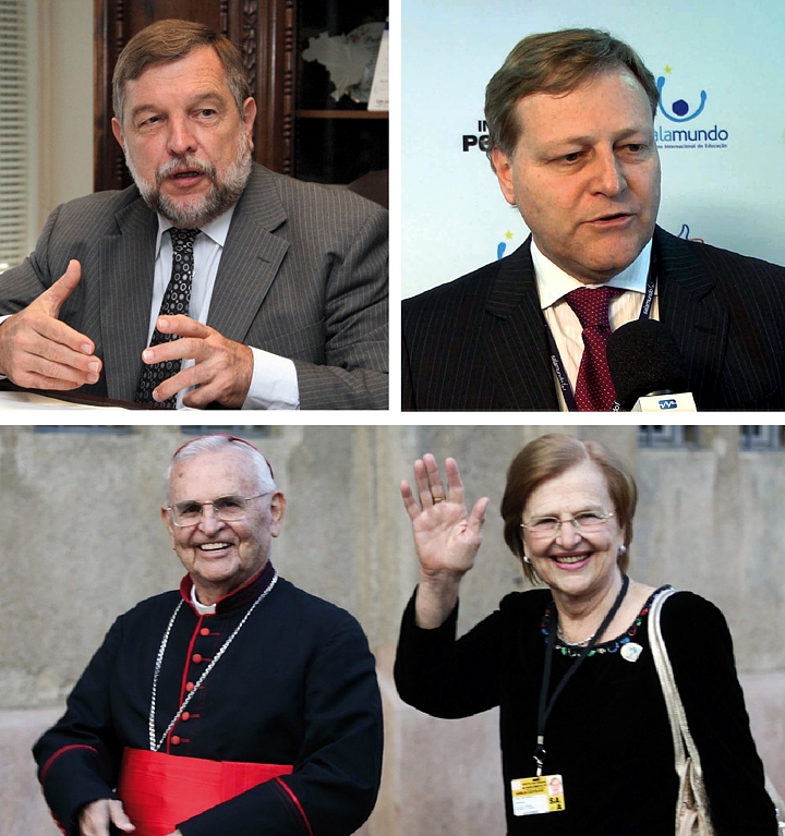 Flávio Arns: escolheu a Rede; Paulo Arns Cunha: Presidente divisão de Ensino do Grupo Positivo; Cardeal Paulo Evaristo Arns: cultura da paz, contra ditadura; Zilda Arns: salvando crianças, pela Pastoral da CNB.