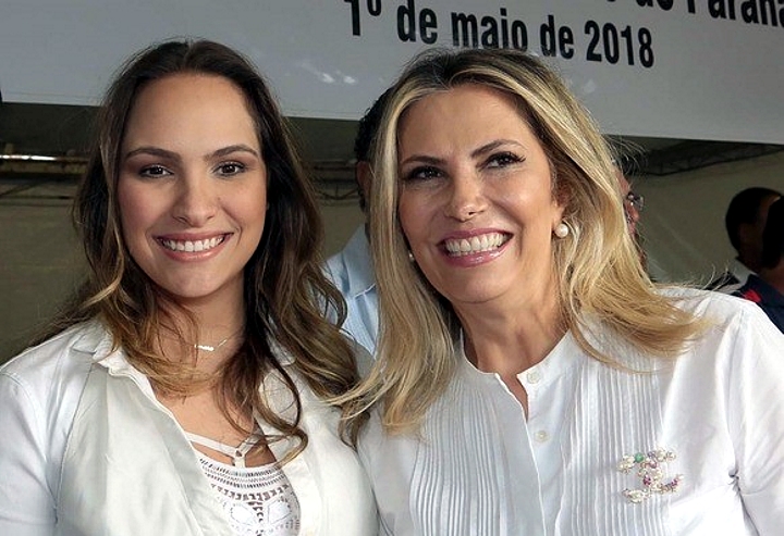 Maria Victória, presidente do PP no Estado, com a pré-candidata do governo Cida Borghetti