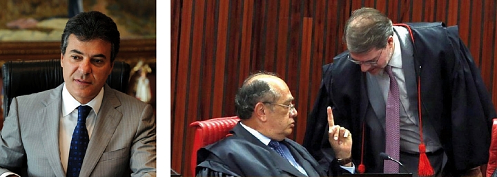 Beto Richa, Toffoli e Gilmar Mendes: primeiro teste