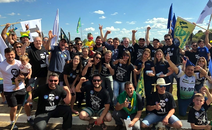 Apoio nas carreatas em favor de Ogier Buchi e Jair Bolsonaro