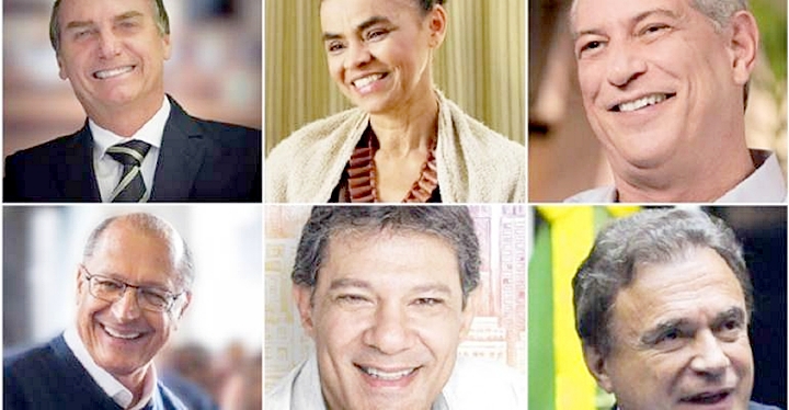 Presidenciáveis em disputa