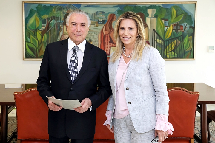Governadora Cida Borghetti durante encontro com o presidente Michel Temer. - Brasília, 30/10/2018 - Foto: Marcos Corrêa/PR