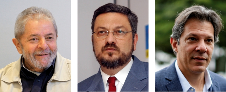 Lula, Palocci e Haddad: sob mira