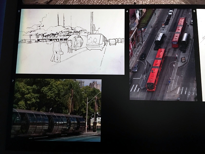 Estação-tubo e terminal de ônibus BRT