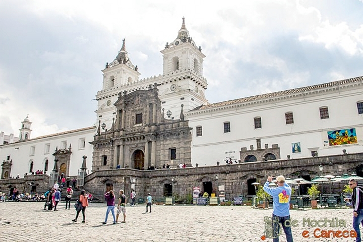 A Igreja de São Francisco, em Quito