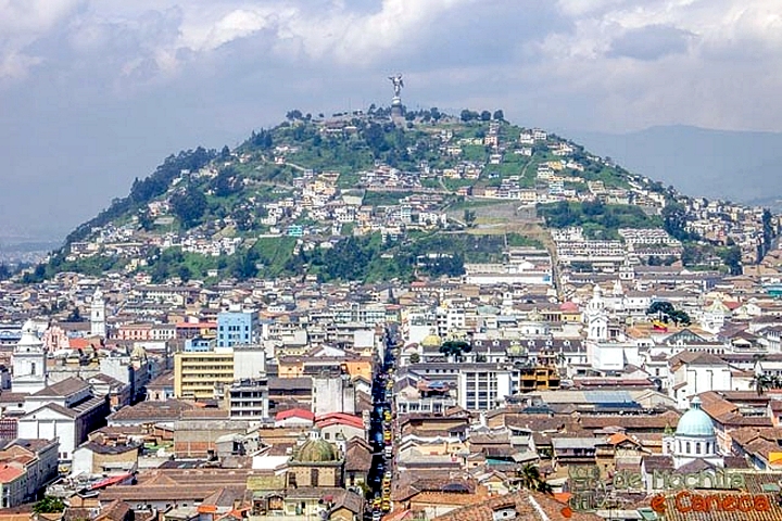 Vista geral de Quito histórica