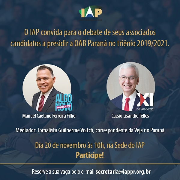 Manoel Caetano Ferreira: oposição; Cassio Lisandro Telles: situação