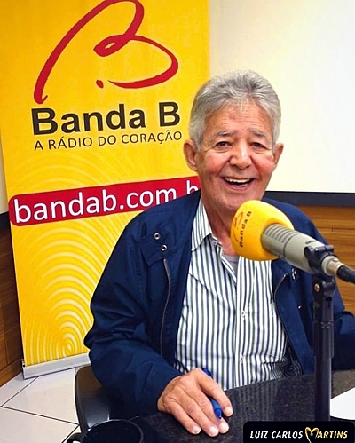 Luiz Carlos Martins, na Rádio Banda B
