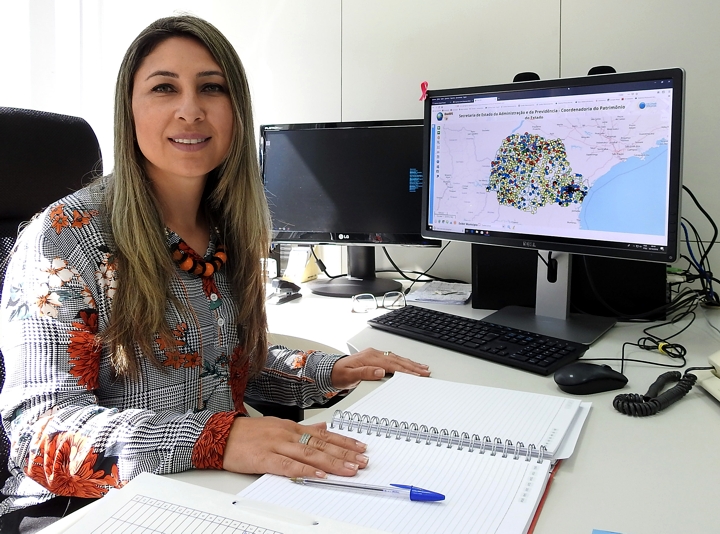 Coordenadora do Patrimônio Estadual, Marta Cristina Guizelini (Foto: Evandro Fadel / SEAD)