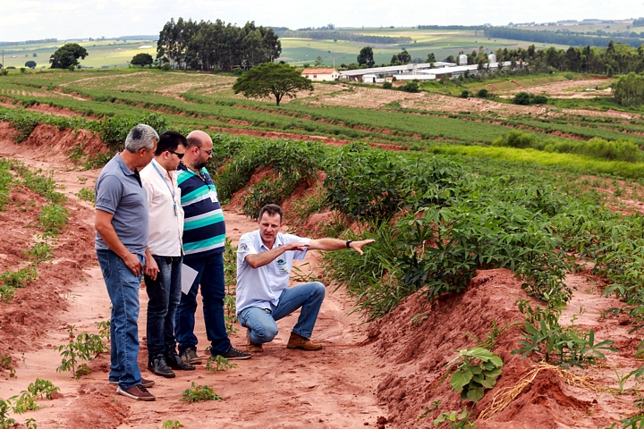 A orientação de técnicos da Emater foi decisiva na realização do projeto que protege o solo agrícola paranaense. (Foto: Rogério Machado)