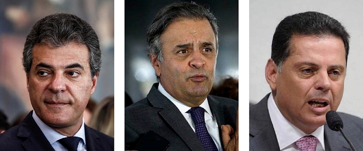 Beto Richa, Aécio Neves e Marcondes Perillo