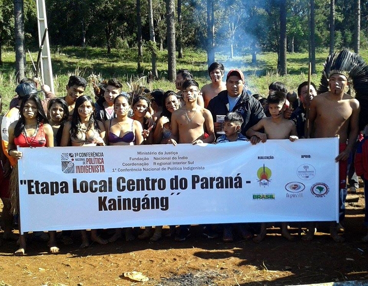 Kaingangs do Ivaí (foto: Geovane Machado da Aldeia Indígena de Marrecas/Turvo)
