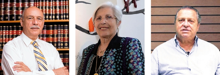 Adélia Woellner, Luiz Fernando de Queiroz e Antonio Carlos Carneiro Neto,