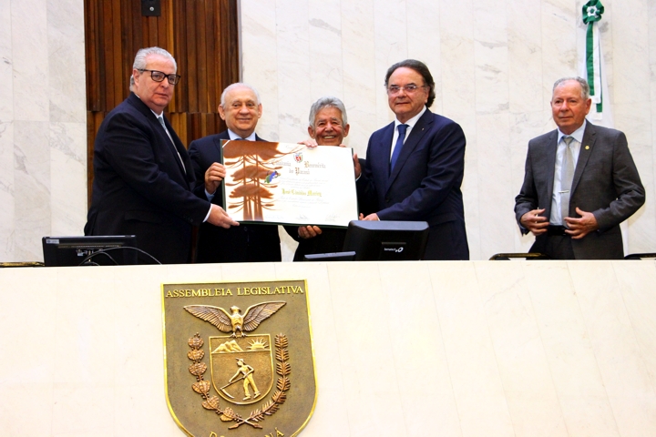 da esq. para dir. - Des. Antonio Loyola, Ademar Traiano, Luiz Carlos Martins, Avelino Hass