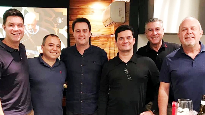 Ratinho Jr com Sérgio Moro