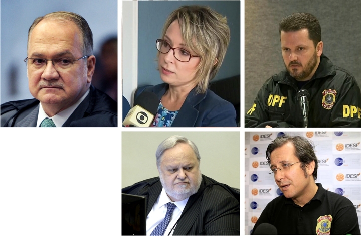 Luiz Edson Fachin, Erika Marena, delegado Igor Romário de Paula, delegado Fabiano Bordignon, ministro Felix Fischer...